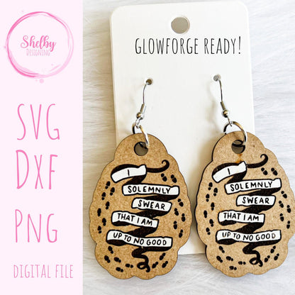 Solemnly Swear I Am Up To No Good Dangles SVG