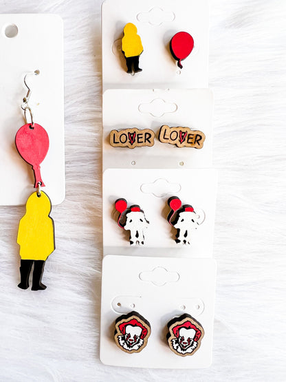 It Inspired Clown Bundle Earrings SVG