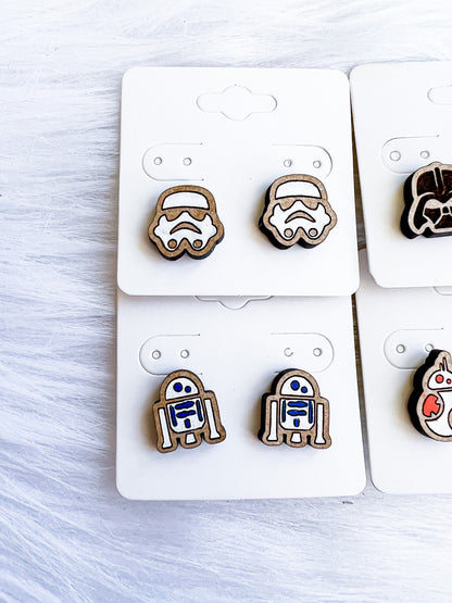 Space Wars Inspired Stud Earrings Bundle SVG