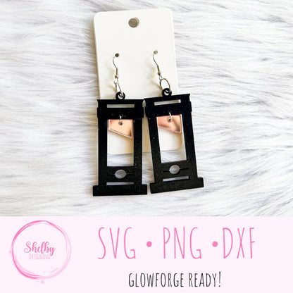 Guillotine Dangle Earrings SVG