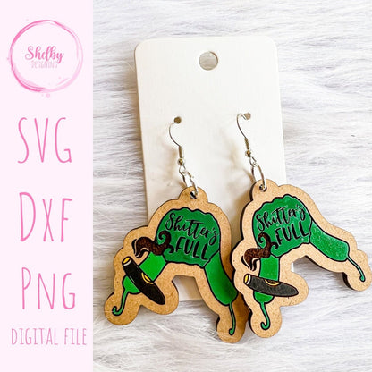 Shitters Full Dangle Earrings SVG