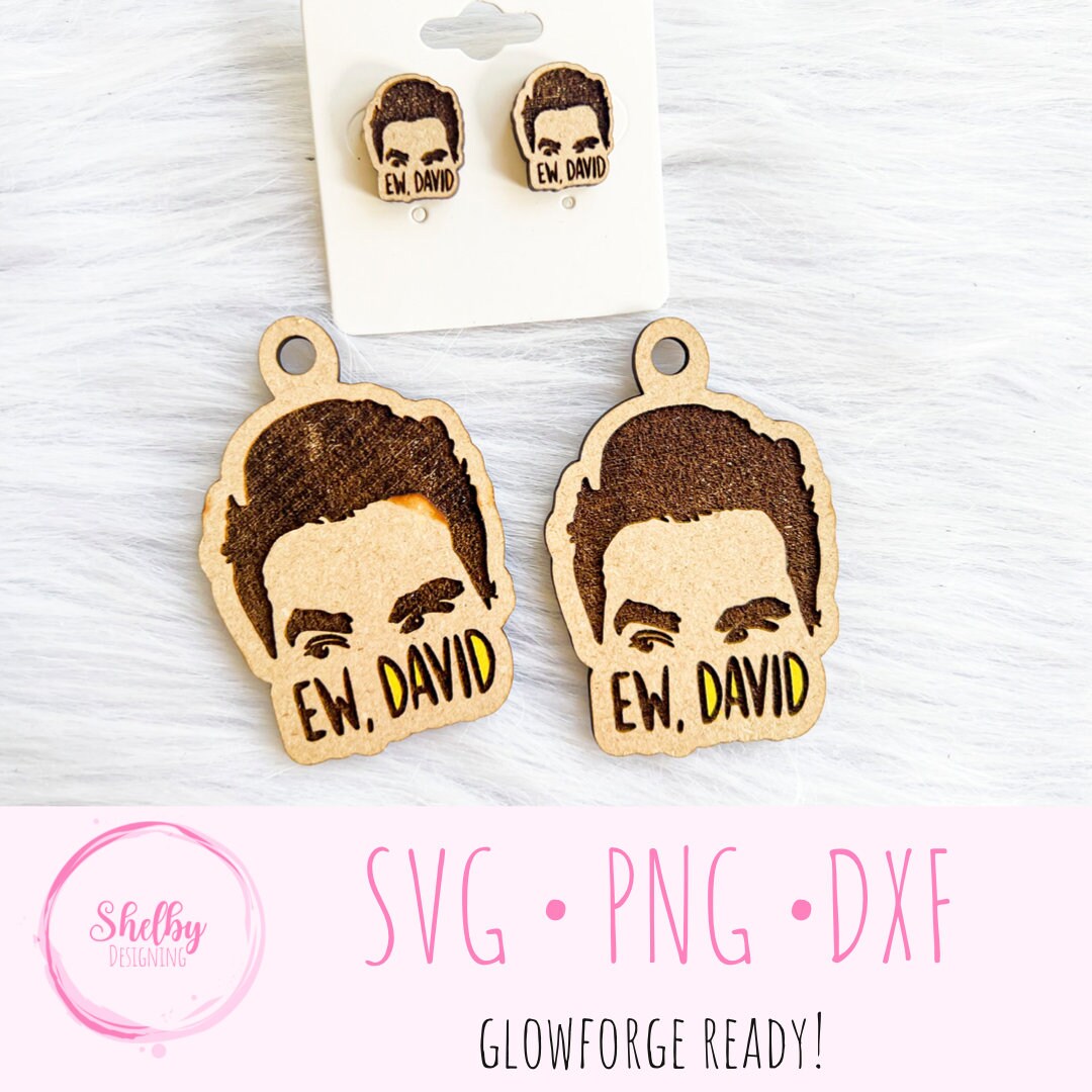 Ew David Stud/Dangle Earrings SVG