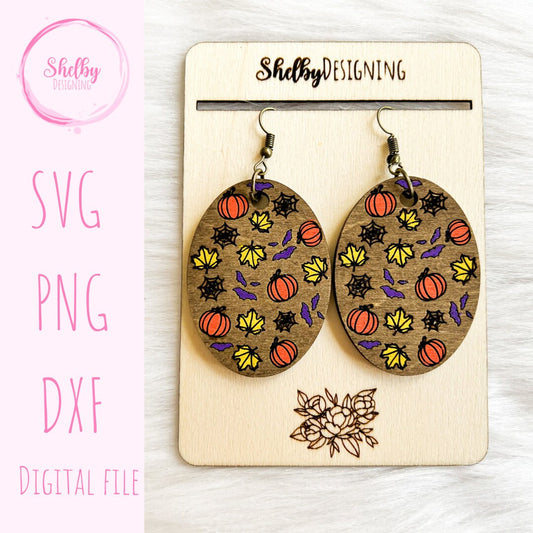 Halloween Dangle Earrings SVG