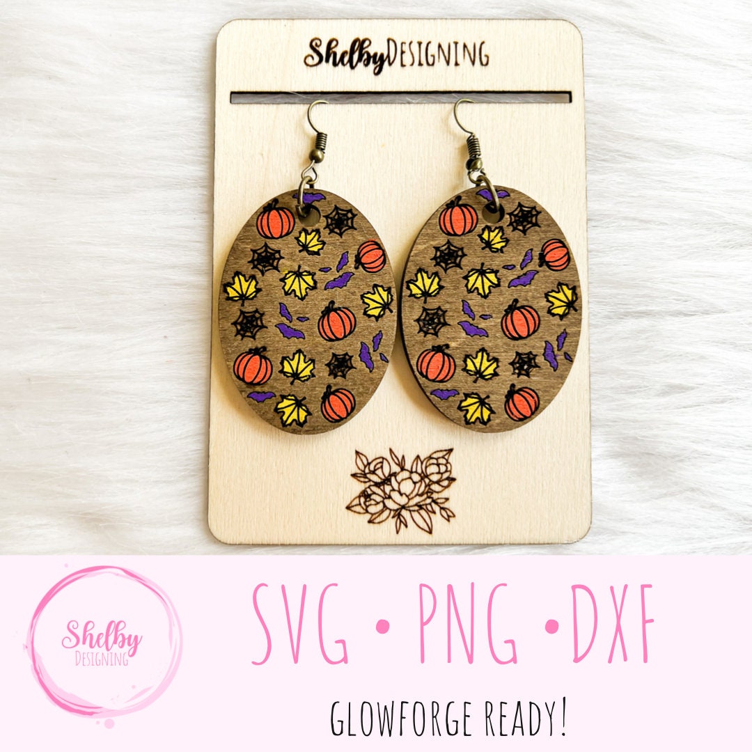 Halloween Dangle Earrings SVG