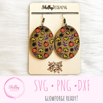 Halloween Dangle Earrings SVG
