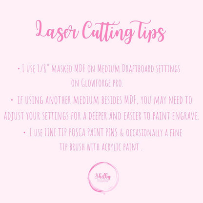 Mean Girls Inspired Stud Earrings Set SVG