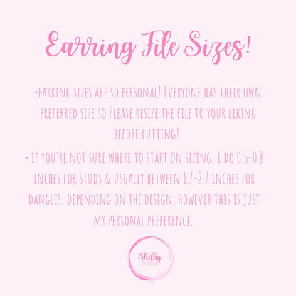 Minimalistic Moon & Star Dangle Earrings SVG