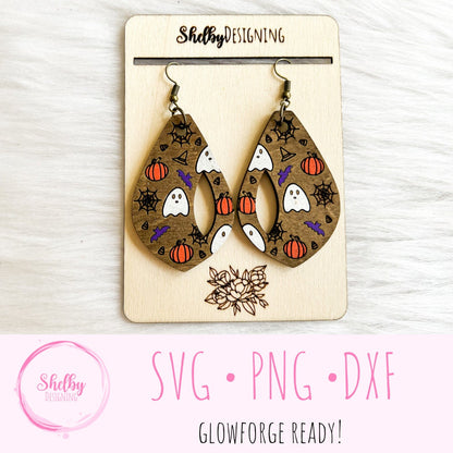 Cute Halloween Dangle Earrings SVG