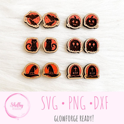 Halloween Stud Earrings BundleSVG