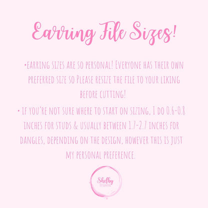 Cute Mythical Animal Stud Earrings Bundle SVG