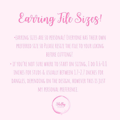 Easter Egg Stud Earring Bundle SVG