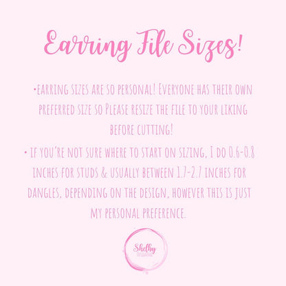 The Office Stud Earrings Bundle SVG