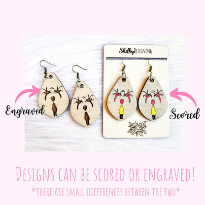 It Inspired Dangle Earrings SVG