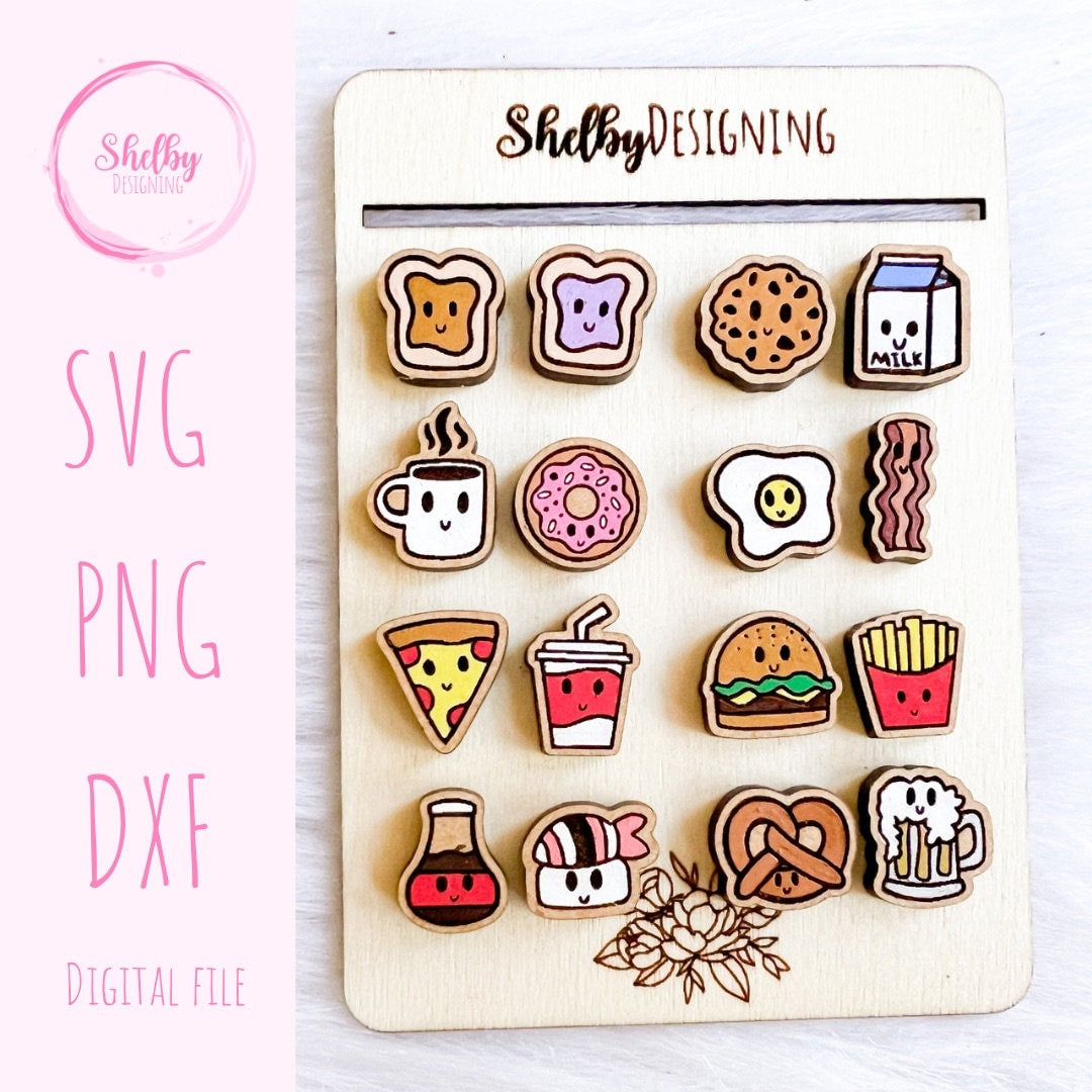 Kawaii Perfect Match Stud Earrings Bundle SVG