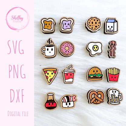 Kawaii Perfect Match Stud Earrings Bundle SVG