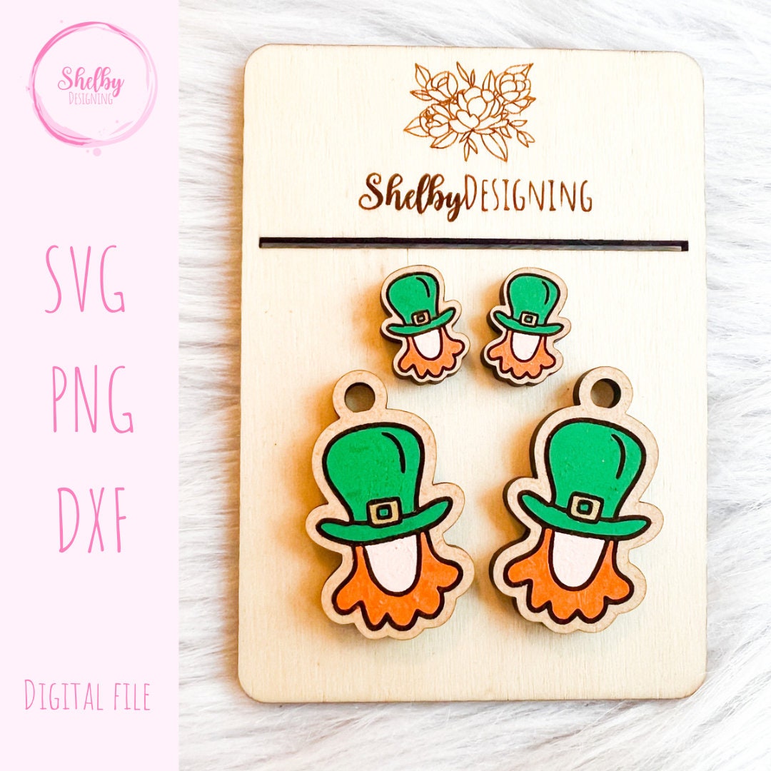 St Patricks Day Stud/Dangle Earrings SVG