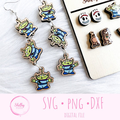 Toy Story Earrings Bundle SVG