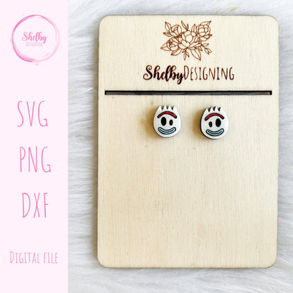 Forky Stud Earrings SVG